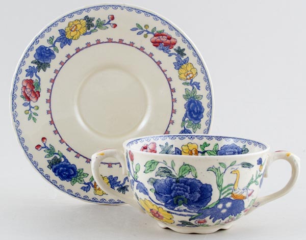 Two Handled Cup and Saucer